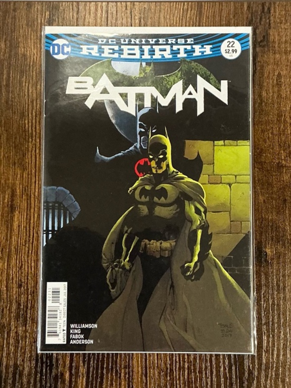 DC Batman Rebirth Comic Cover – Black, Yellow, Green Accents